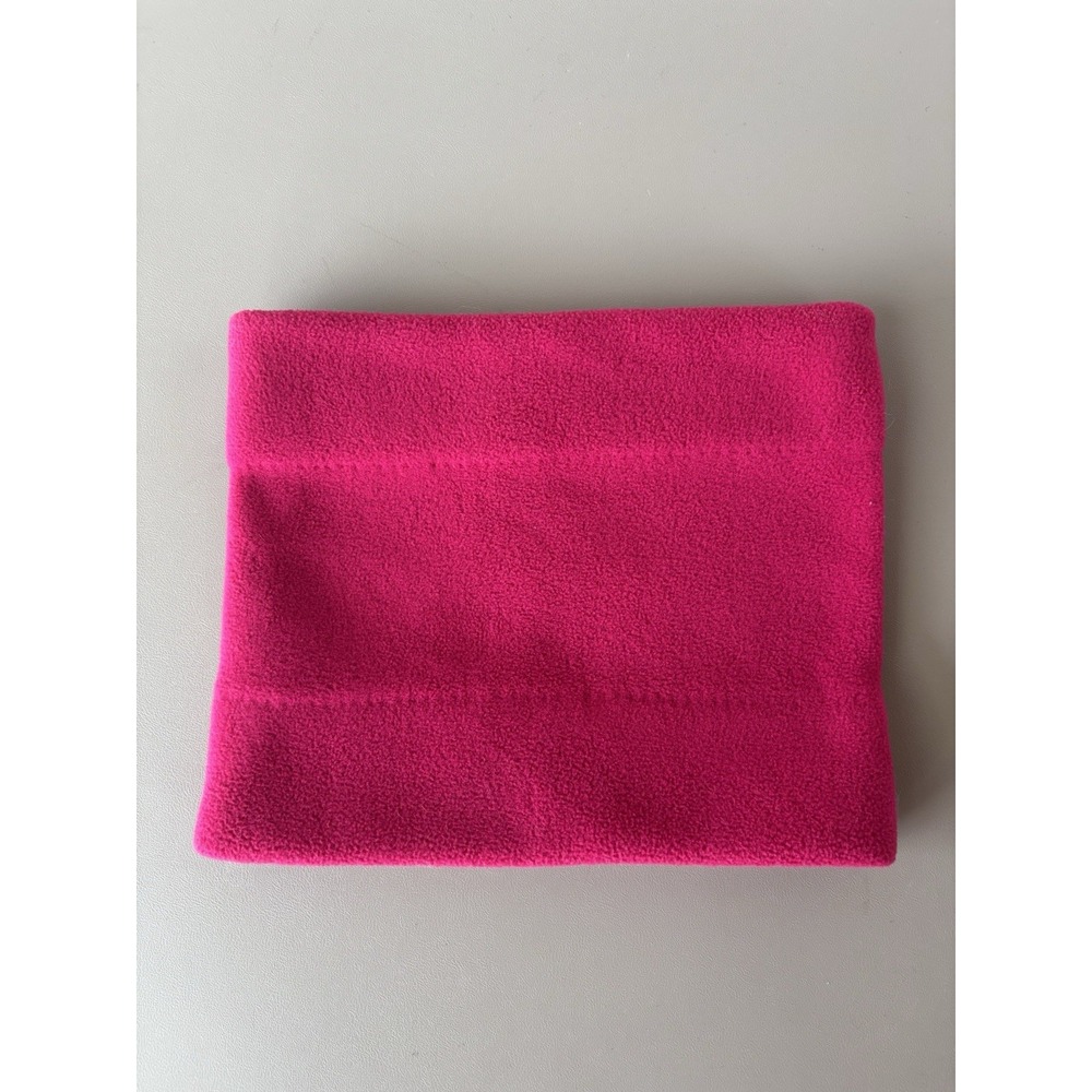 Lands' End Pink One Size Kids Girls Fleece Neck Warmer